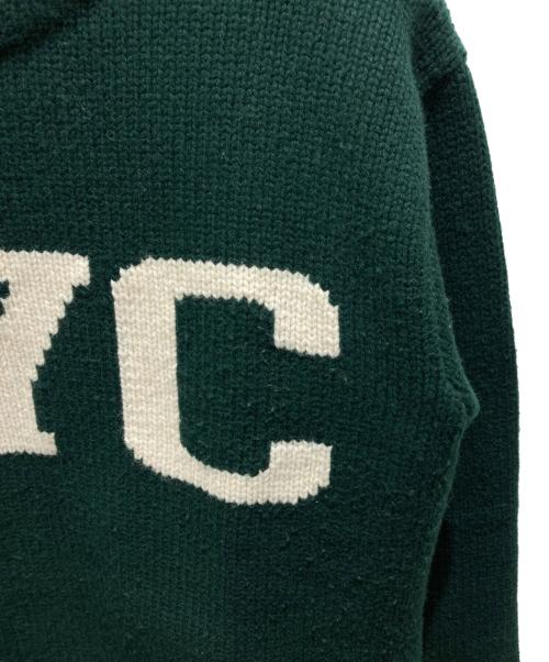 RALPH LAUREN（ラルフローレン）RALPH LAUREN (ラルフローレン) NYC ウォッシャブル ウールブレンド セーター グリーン サイズ:Sの古着・服飾アイテム