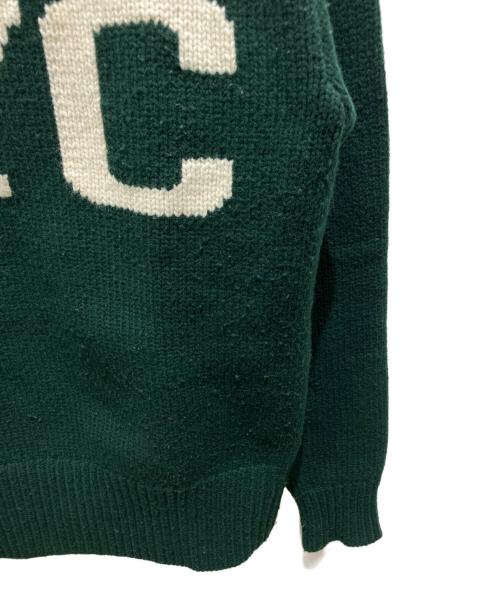 RALPH LAUREN（ラルフローレン）RALPH LAUREN (ラルフローレン) NYC ウォッシャブル ウールブレンド セーター グリーン サイズ:Sの古着・服飾アイテム