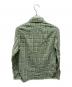 RRL (ダブルアールエル) リネンン混チェックシャツ グリーン サイズ:Ｍ：13000円
