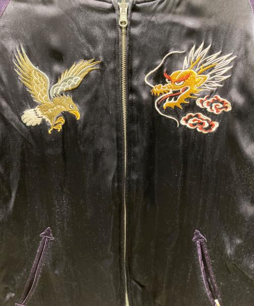 AVIREX（アヴィレックス）AVIREX (アヴィレックス) リバーシシブルスカジャン パープル サイズ:2XLの古着・服飾アイテム