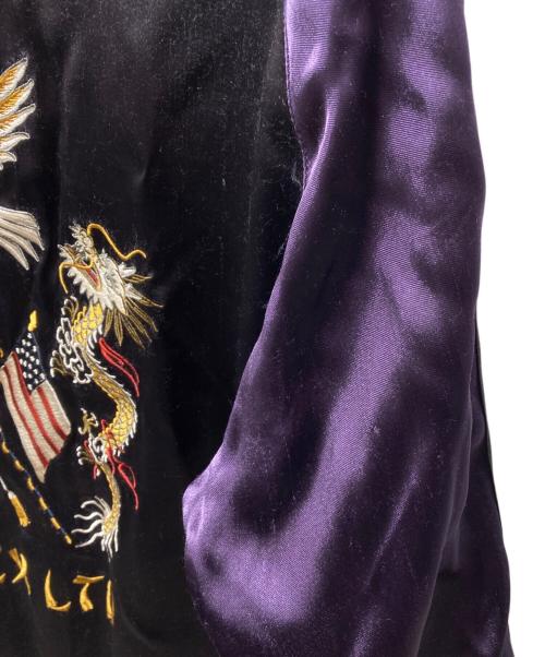 AVIREX（アヴィレックス）AVIREX (アヴィレックス) リバーシシブルスカジャン パープル サイズ:2XLの古着・服飾アイテム