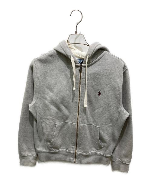POLO RALPH LAUREN（ポロ・ラルフローレン）POLO RALPH LAUREN (ポロ・ラルフローレン) ジップパーカー グレー サイズ:Mの古着・服飾アイテム