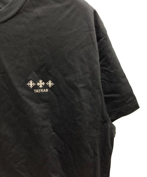 TATRAS（タトラス）TATRAS (タトラス) NUNKI/ロゴ刺繍半袖Tシャツ ブラック サイズ:3の古着・服飾アイテム
