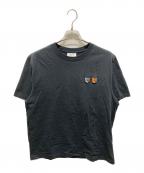 maison kitsuneメゾンキツネ）の古着「ダブル ボールド フォックスヘッド コンフォート Tシャツ」｜ブラック