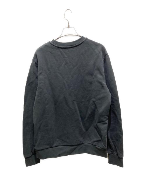 MONCLER（モンクレール）MONCLER (モンクレール) パッチアップリケ コットン スウェットシャツ ブラック サイズ:XLの古着・服飾アイテム