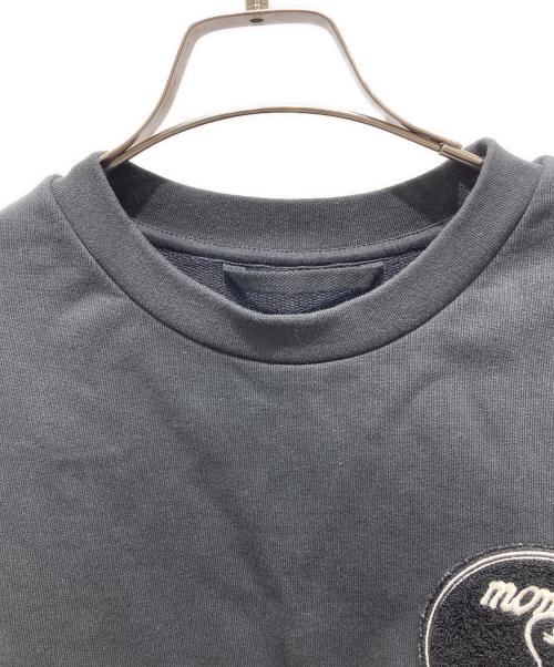 MONCLER（モンクレール）MONCLER (モンクレール) パッチアップリケ コットン スウェットシャツ ブラック サイズ:XLの古着・服飾アイテム