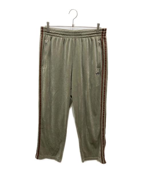 adidas（アディダス）adidas (アディダス) JOURNAL STANDARD (ジャーナルスタンダード) ベロア トラックパンツ ブラウン サイズ:2Lの古着・服飾アイテム