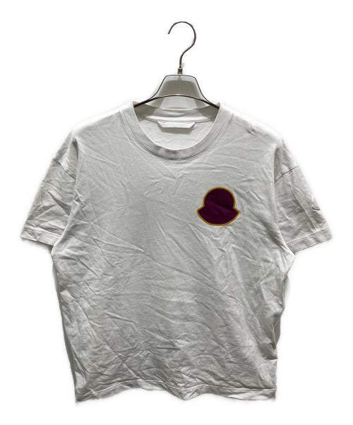 MONCLER（モンクレール）MONCLER (モンクレール) プリントTシャツ ホワイト サイズ:Ｌの古着・服飾アイテム
