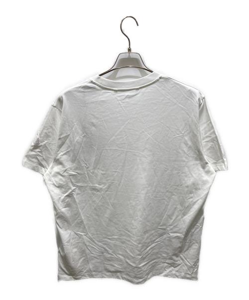 MONCLER（モンクレール）MONCLER (モンクレール) ゴーストロゴプリント半袖カットソー ホワイト サイズ:XXLの古着・服飾アイテム