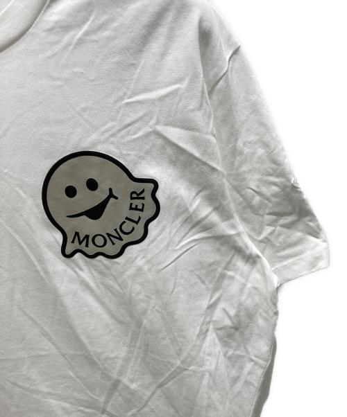 MONCLER（モンクレール）MONCLER (モンクレール) ゴーストロゴプリント半袖カットソー ホワイト サイズ:XXLの古着・服飾アイテム