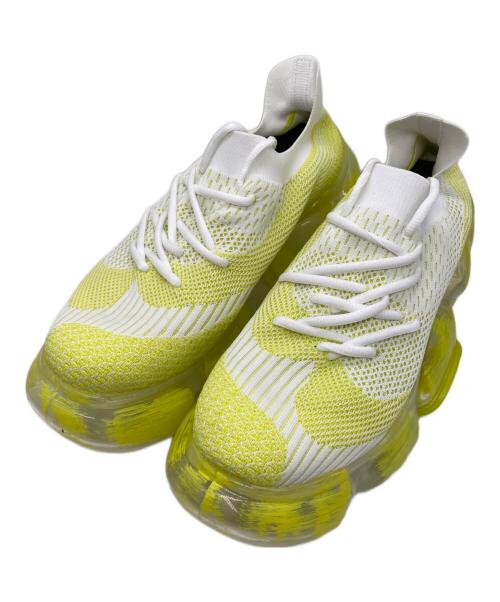 Mikio Sakabe（ミキオサカベ）Mikio Sakabe (ミキオサカベ) ROYAL FLASH (ロイヤルフラッシュ) 別注MOOPIE CRAFT PAINT WHT イエロー サイズ:27.5の古着・服飾アイテム