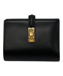 CELINE（セリーヌ）の古着「トリフォードコンパクトウォレット 財布 16(セーズ) 」｜ブラック