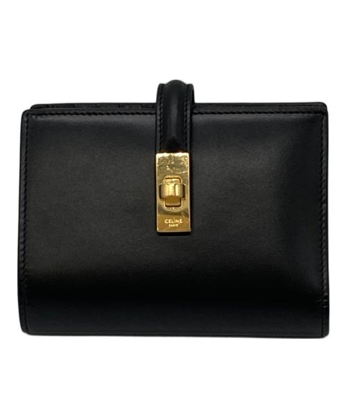 CELINE（セリーヌ）CELINE (セリーヌ) トリフォードコンパクトウォレット 財布 16(セーズ)  ブラックの古着・服飾アイテム
