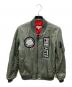 A BATHING APE（ア ベイシング エイプ）の古着「MA-1 ワッペン装飾フライトジャケット」｜カーキ
