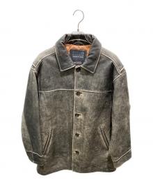 WILSONS STUDIO ANDREW MARC（ウィルソンズ アンデュリューマーク）の古着「レザージャケット」｜グレー