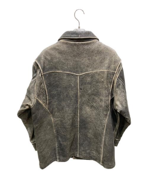 WILSONS STUDIO ANDREW MARC（ウィルソンズ アンデュリューマーク）WILSONS STUDIO ANDREW MARC (ウィルソンズ アンデュリューマーク) レザージャケット グレー サイズ:Lの古着・服飾アイテム