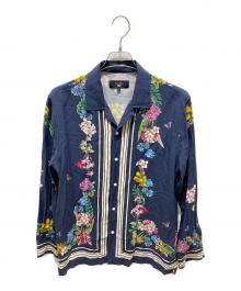 NYBG×KITH（-×キス）の古着「Floral Border Long Sleeve Thompson Shirt」｜ネイビー