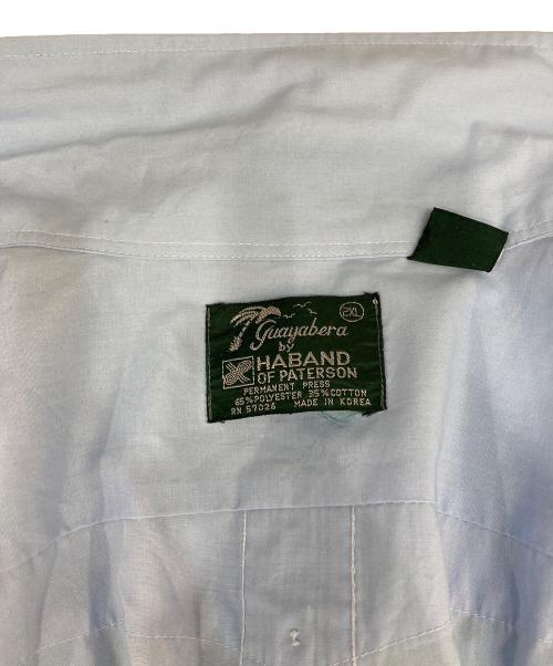 Guayabera（グアヤベラ）guayabera (グアヤベラ) キューバシャツ ブルー サイズ:2XLの古着・服飾アイテム