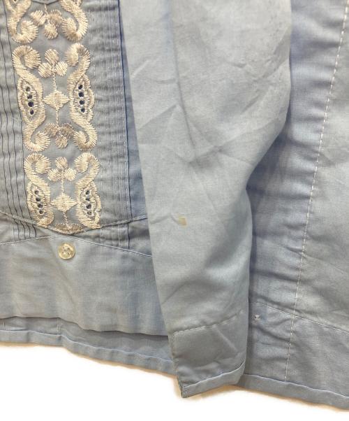 Guayabera（グアヤベラ）guayabera (グアヤベラ) キューバシャツ ブルー サイズ:2XLの古着・服飾アイテム
