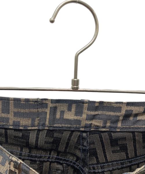FENDI JEANS（フェンディ ジーンズ）FENDI JEANS (フェンディ ジーンズ) ズッカ柄パンツ ブラウン サイズ:73.5cm (W29)の古着・服飾アイテム