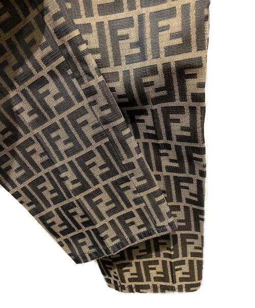 FENDI JEANS（フェンディ ジーンズ）FENDI JEANS (フェンディ ジーンズ) ズッカ柄パンツ ブラウン サイズ:73.5cm (W29)の古着・服飾アイテム