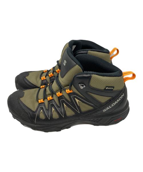 SALOMON（サロモン）SALOMON (サロモン) X BRAZE MID GTX　エックス ブライズ ミッド ゴアテックス カーキ サイズ:27.5の古着・服飾アイテム