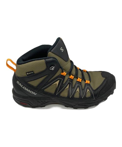 SALOMON（サロモン）SALOMON (サロモン) X BRAZE MID GTX　エックス ブライズ ミッド ゴアテックス カーキ サイズ:27.5の古着・服飾アイテム