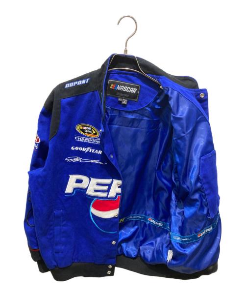 NASCAR（ナスカー）NASCAR (ナスカー) レーシングジャケット ブルー サイズ:Lの古着・服飾アイテム