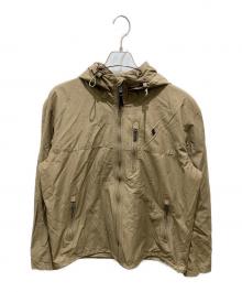 POLO RALPH LAUREN（ポロ・ラルフローレン）の古着「ポニー刺繍コットンナイロンフーデットジャケット」｜ブラウン