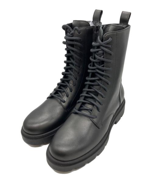 FABIO RUSCONI（ファビオルスコーニ）FABIO RUSCONI (ファビオルスコーニ) レースアップブーツ ブラック サイズ:37の古着・服飾アイテム
