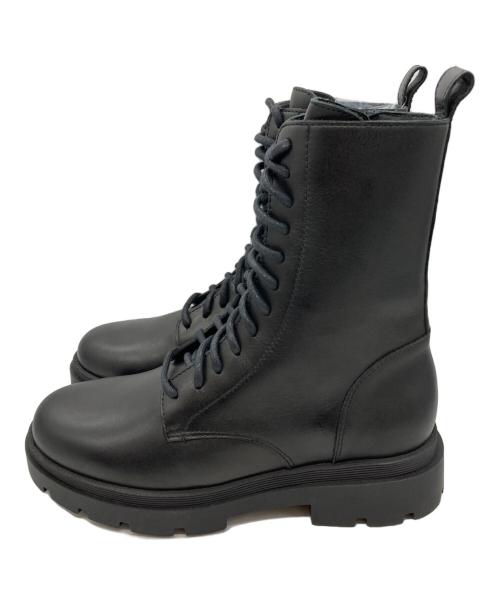 FABIO RUSCONI（ファビオルスコーニ）FABIO RUSCONI (ファビオルスコーニ) レースアップブーツ ブラック サイズ:37の古着・服飾アイテム