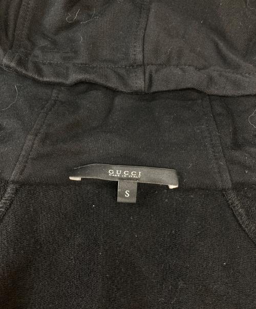 GUCCI（グッチ）GUCCI (グッチ) インターロッキングハート×スタッズジップパーカー ブラック サイズ:Sの古着・服飾アイテム