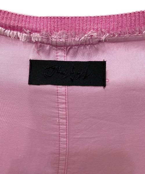 DIESEL（ディーゼル）DIESEL (ディーゼル) 異素材切替スウェット ピンク サイズ:XXSの古着・服飾アイテム