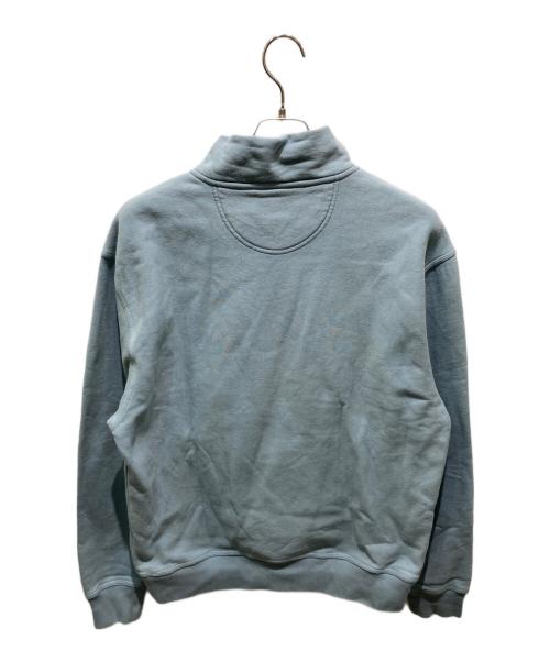 stussy（ステューシー）stussy (ステューシー) Stock Logo Mock Neck Sweat ブルー サイズ:Mの古着・服飾アイテム