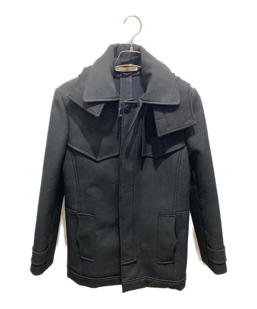 BALENCIAGA（バレンシアガ）BALENCIAGA (バレンシアガ) フード付比翼ジャケット ブラック サイズ:46の古着・服飾アイテム