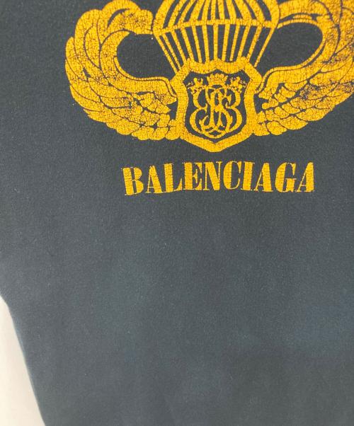 BALENCIAGA（バレンシアガ）BALENCIAGA (バレンシアガ) プリントTシャツ ネイビー サイズ:XSの古着・服飾アイテム