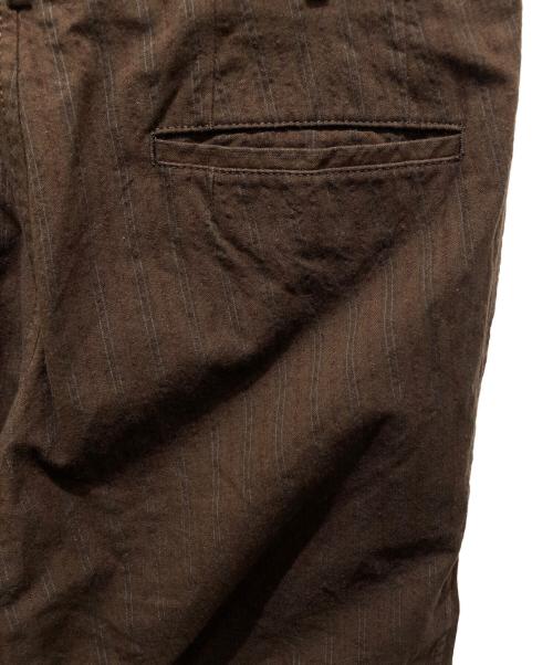 tricot COMME des GARCONS（トリココムデギャルソン）tricot COMME des GARCONS (トリココムデギャルソン) ストライプパンツ ブラウン サイズ:Sの古着・服飾アイテム
