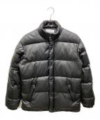 Retro Gradeレトログレード）の古着「ラムレザーダウンジャケット」｜ブラック