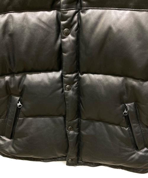 Retro Grade（レトログレード）Retro Grade (レトログレード) ラムレザーダウンジャケット ブラック サイズ:XLの古着・服飾アイテム