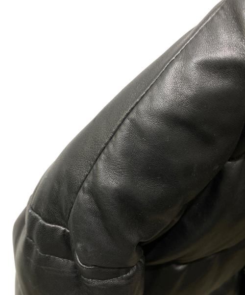 Retro Grade（レトログレード）Retro Grade (レトログレード) ラムレザーダウンジャケット ブラック サイズ:XLの古着・服飾アイテム