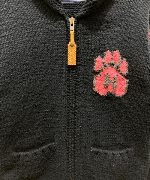 Hysteric Glamour（ヒステリックグラマー）Hysteric Glamour (ヒステリックグラマー) デザインカウチンニットカーディガン ネイビー×ピンク サイズ:FREEの古着・服飾アイテム