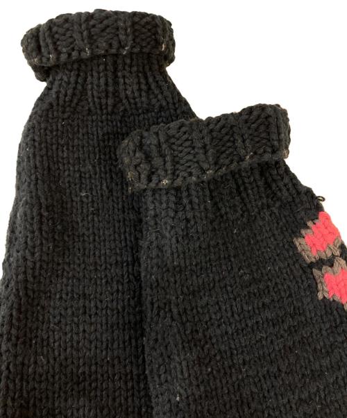 Hysteric Glamour（ヒステリックグラマー）Hysteric Glamour (ヒステリックグラマー) デザインカウチンニットカーディガン ネイビー×ピンク サイズ:FREEの古着・服飾アイテム