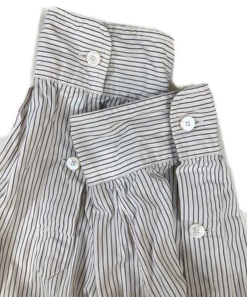 RRL（ダブルアールエル）RRL (ダブルアールエル) ストライプシャツ ホワイト サイズ:Ｍの古着・服飾アイテム