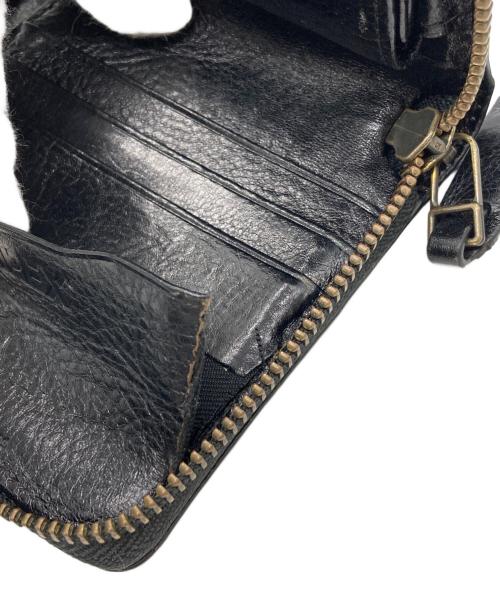 AVIREX（アヴィレックス）AVIREX (アヴィレックス) BEIDE ラウンド財布 ブラックの古着・服飾アイテム