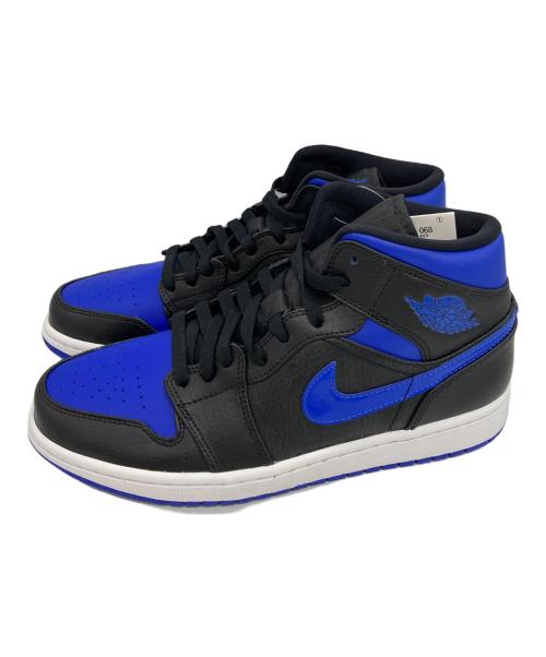 NIKE（ナイキ）NIKE (ナイキ) AIR JORDAN 1 MID　エア ジョーダン 1 ミッド ブルー×ブラック サイズ:26.5の古着・服飾アイテム
