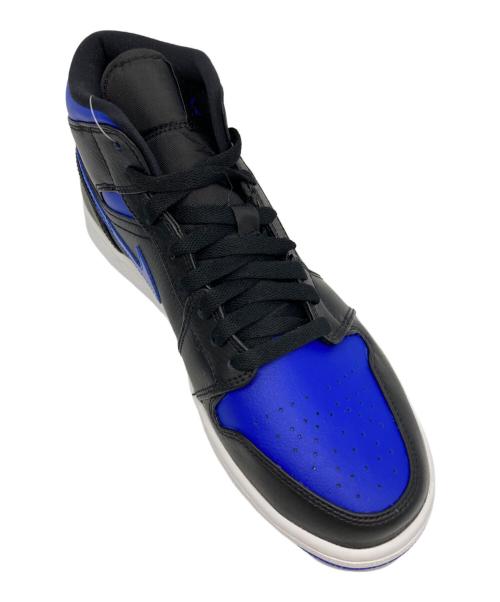 NIKE（ナイキ）NIKE (ナイキ) AIR JORDAN 1 MID　エア ジョーダン 1 ミッド ブルー×ブラック サイズ:26.5の古着・服飾アイテム