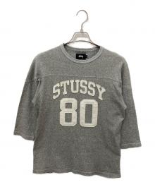 stussy（ステューシー）の古着「フットボールTシャツ」｜グレー
