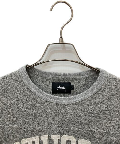 stussy（ステューシー）stussy (ステューシー) フットボールTシャツ グレー サイズ:Sの古着・服飾アイテム