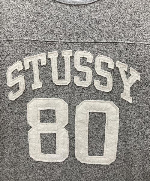 stussy（ステューシー）stussy (ステューシー) フットボールTシャツ グレー サイズ:Sの古着・服飾アイテム