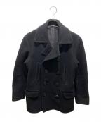 NAVAL CLOTHING FACTORYナバル クロージングファクトリー）の古着「ウールPコート」｜ブラック